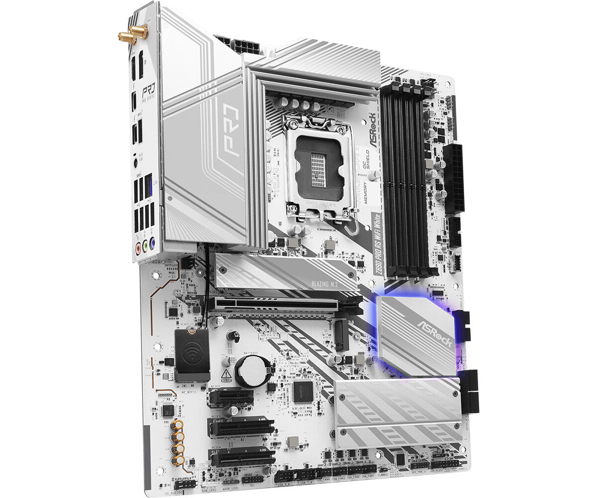 Asrock Z890 Pro RS WiFi White Intel Z890 LGA 1851 (Socket V1) ATX