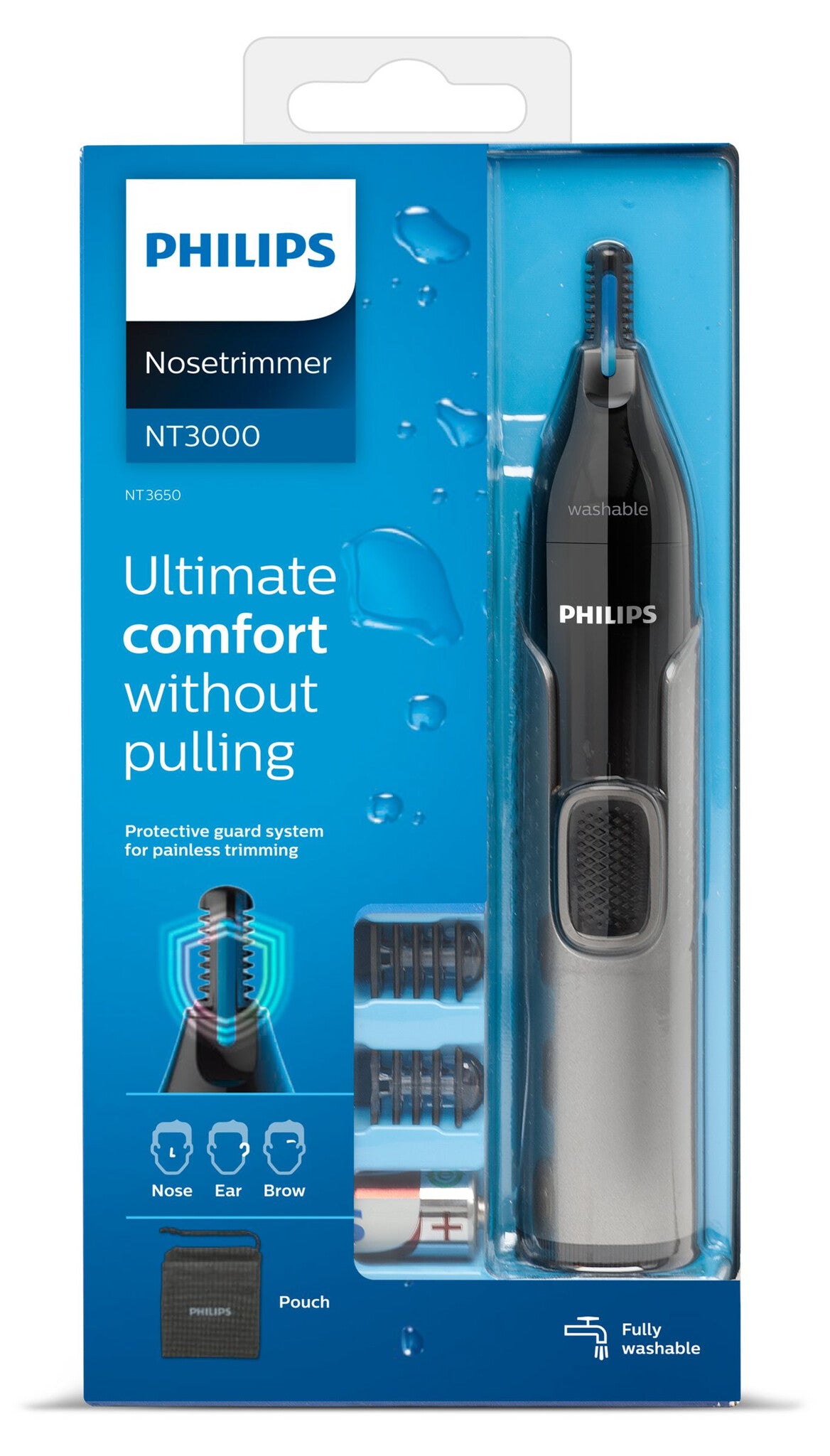 Philips 3000 series Nose trimmer series 3000 NT3650/16 Näs-, öron- och ögonbrynstrimmer