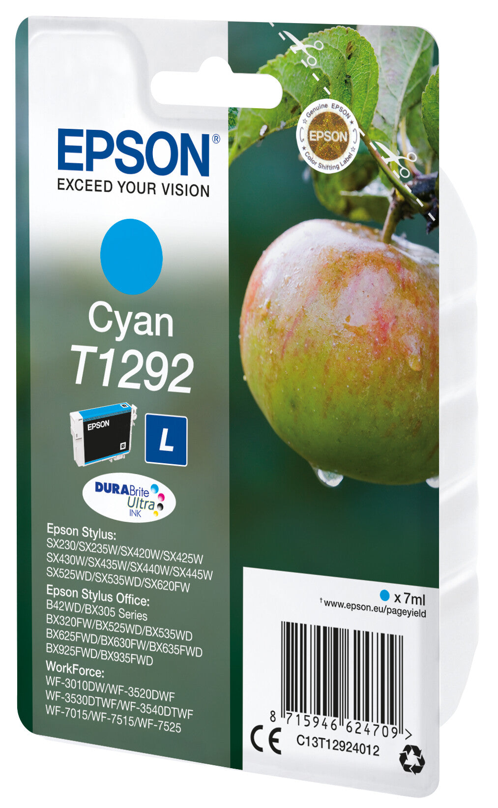 Epson Enpack cyan T1292 DURABrite Ultra-bläck