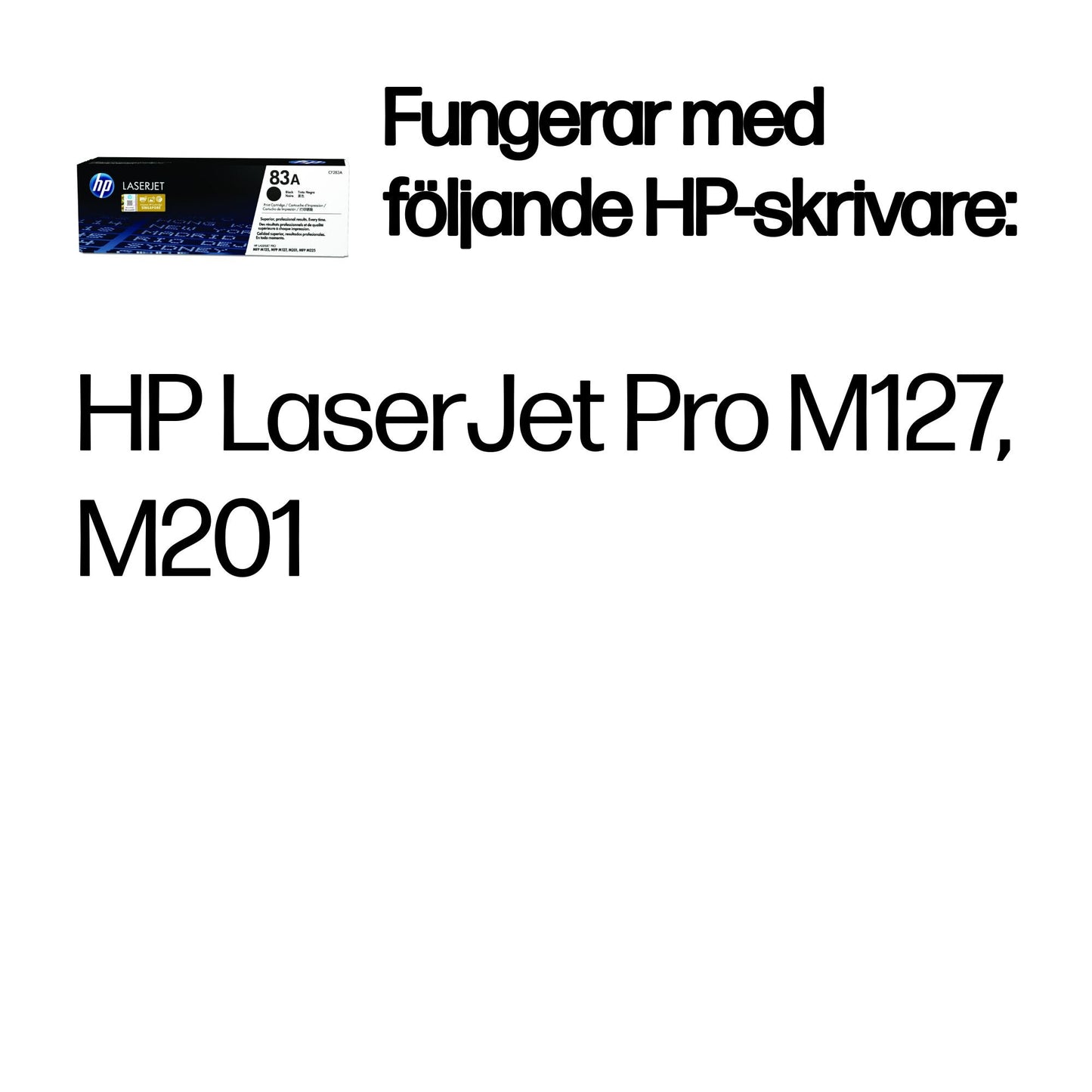 HP 83A svart LaserJet-tonerkassett, original