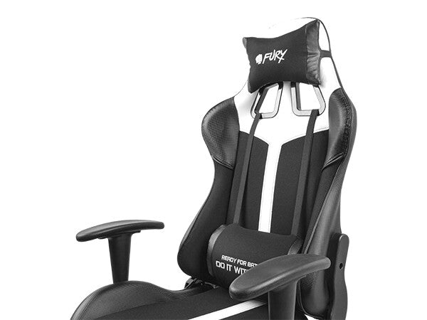 FURY AVENGER XL Universal spelstol Stoppad sits Svart, Vit