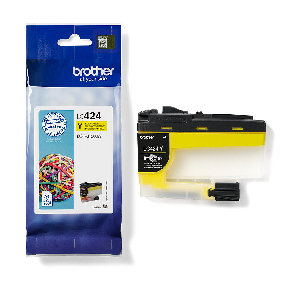 Brother LC424Y bläckpatroner 1 styck Original Gul