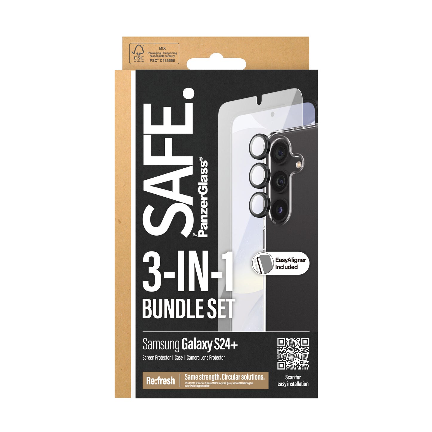 PanzerGlass BSAFE95673 skärm- och baksidesskydd till mobiltelefon Genomskinligt skärmskydd Samsung 1 styck
