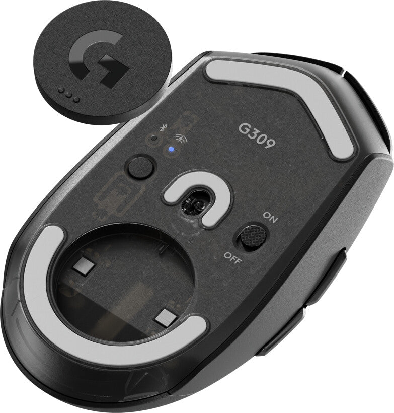 Logitech G G309 datormöss Spela högerhand Trådlös RF + Bluetooth Optisk 2560 DPI