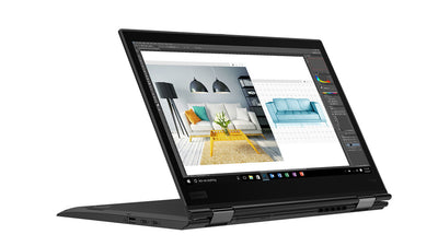 T1A Lenovo ThinkPad X1 Yoga (3rd Gen) Refurbished Intel® Core™ i7 i7-8650U Hybrid (2-i-1) 35,6 cm (14") Pekskärm Full HD 16 GB LPDDR4x-SDRAM 512 GB SSD Wi-Fi 6 (802.11ax) Windows 10 Pro Svart