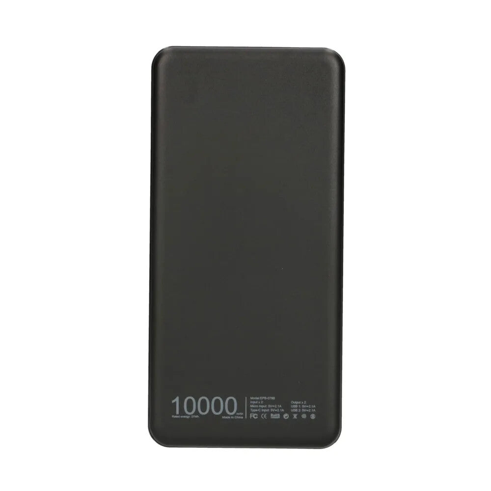 Extralink EPB-078B basstationer Litium Polymer (LiPo) 10000 mAh Svart