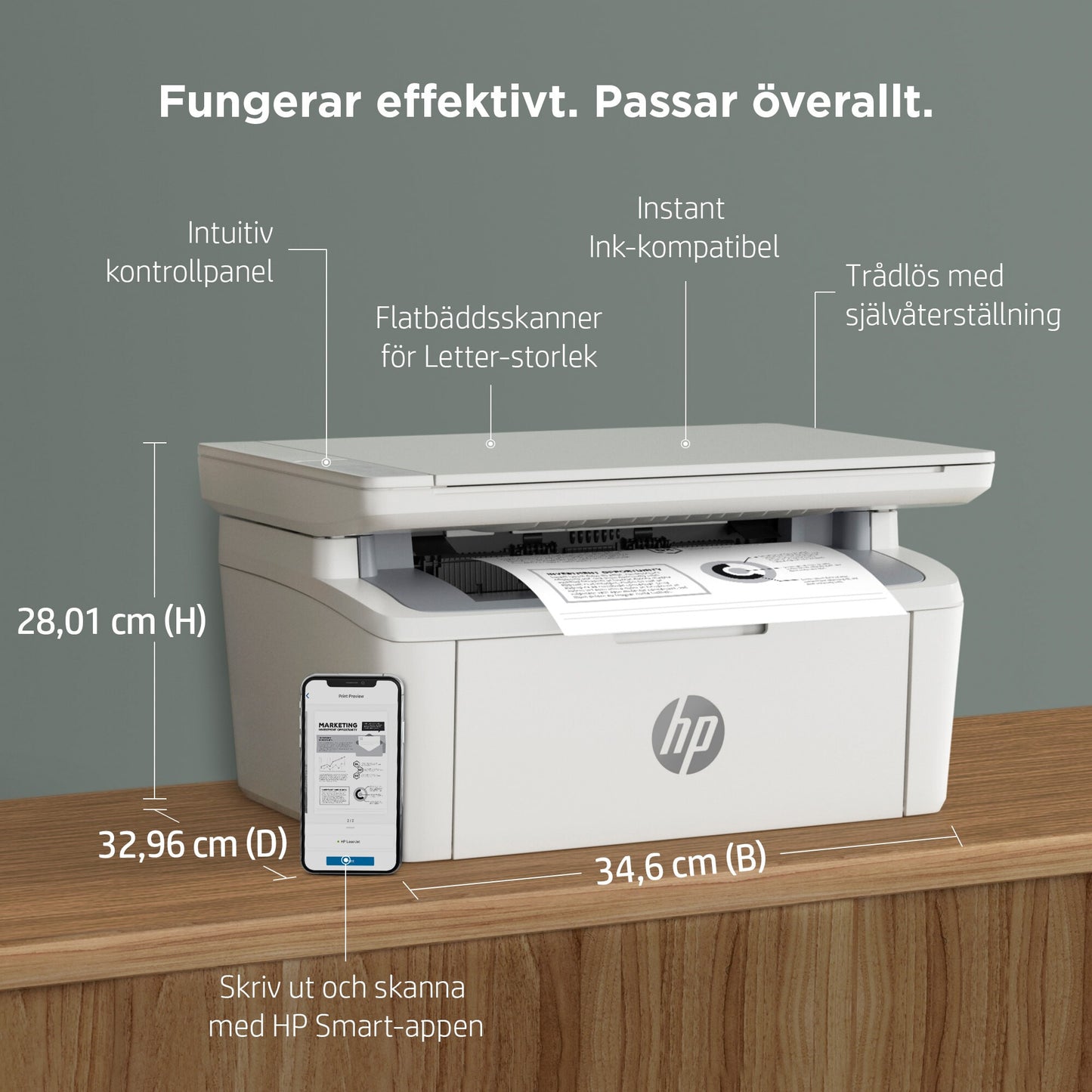 HP LaserJet MFP M140w-skrivare