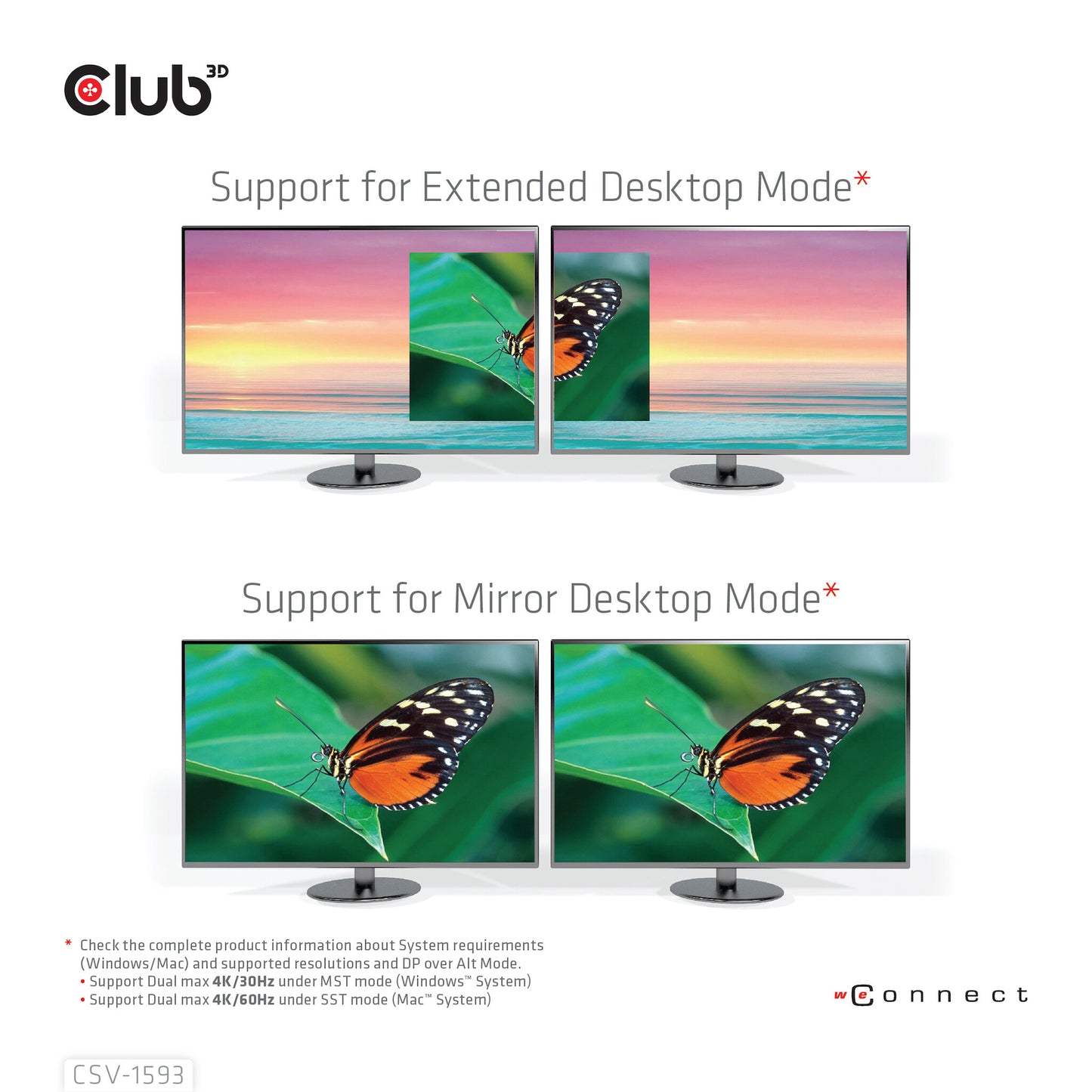 CLUB3D CSV-1593 gränssnittshubbar USB 3.2 Gen 1 (3.1 Gen 1) Type-C 16200 Mbit/s Metallisk
