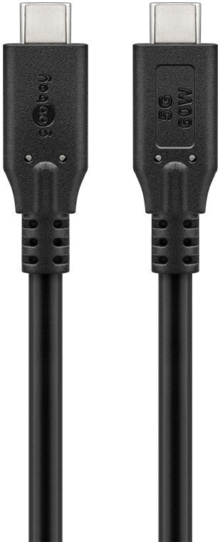 Goobay 74698 USB-kablar USB 3.2 Gen 1 (3.1 Gen 1) 0,5 m USB C Svart
