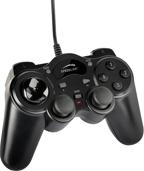 SPEEDLINK THUNDERSTRIKE Svart USB Spelplatta Analog / Digital PC