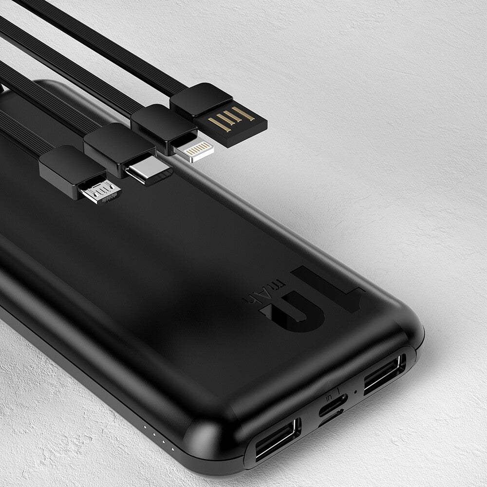 DUDAO K6Pro Powerbank 10000mAh Black Svart