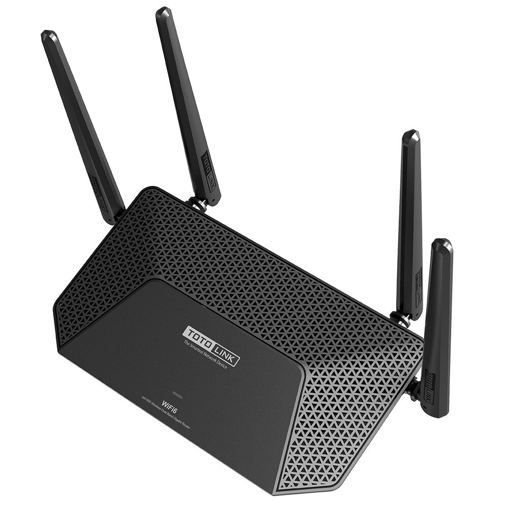 TOTOLINK X2000R trådlös router Gigabit Ethernet Dual-band (2,4 GHz / 5 GHz) Svart