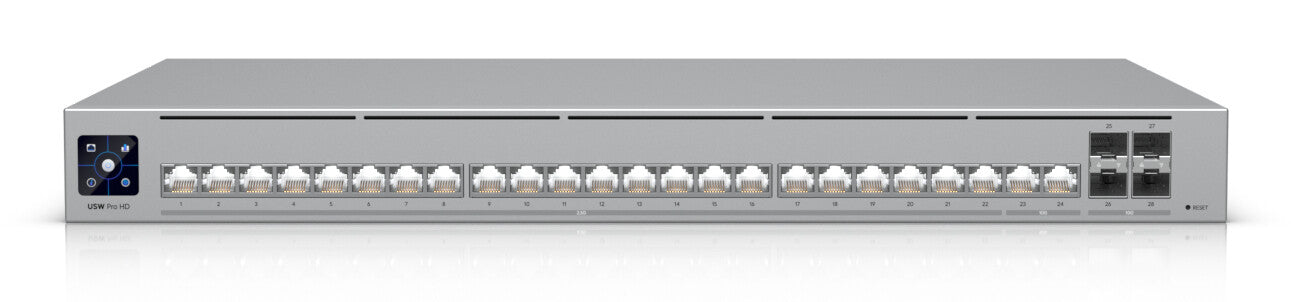 Ubiquiti UniFi Pro HD 24 hanterad L2/L3 2.5G Ethernet (100/1000/2500) 1U Grå
