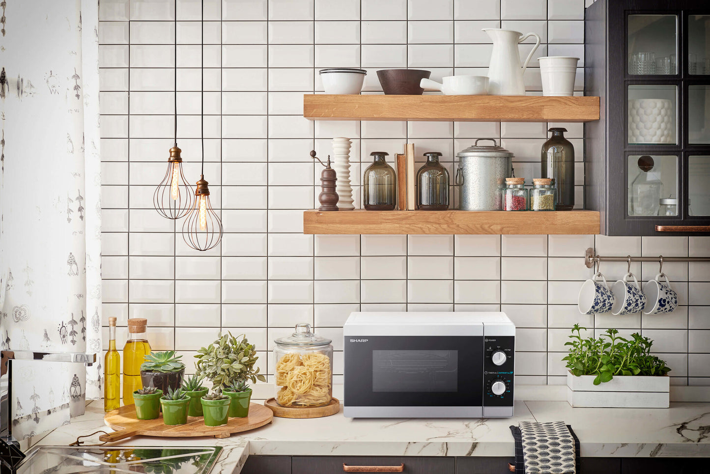 Sharp Home Appliances YC-MS01E-S mikrovågsugn Enbart mikrovågsugn Bänkdiskmaskin 20 l 800 W