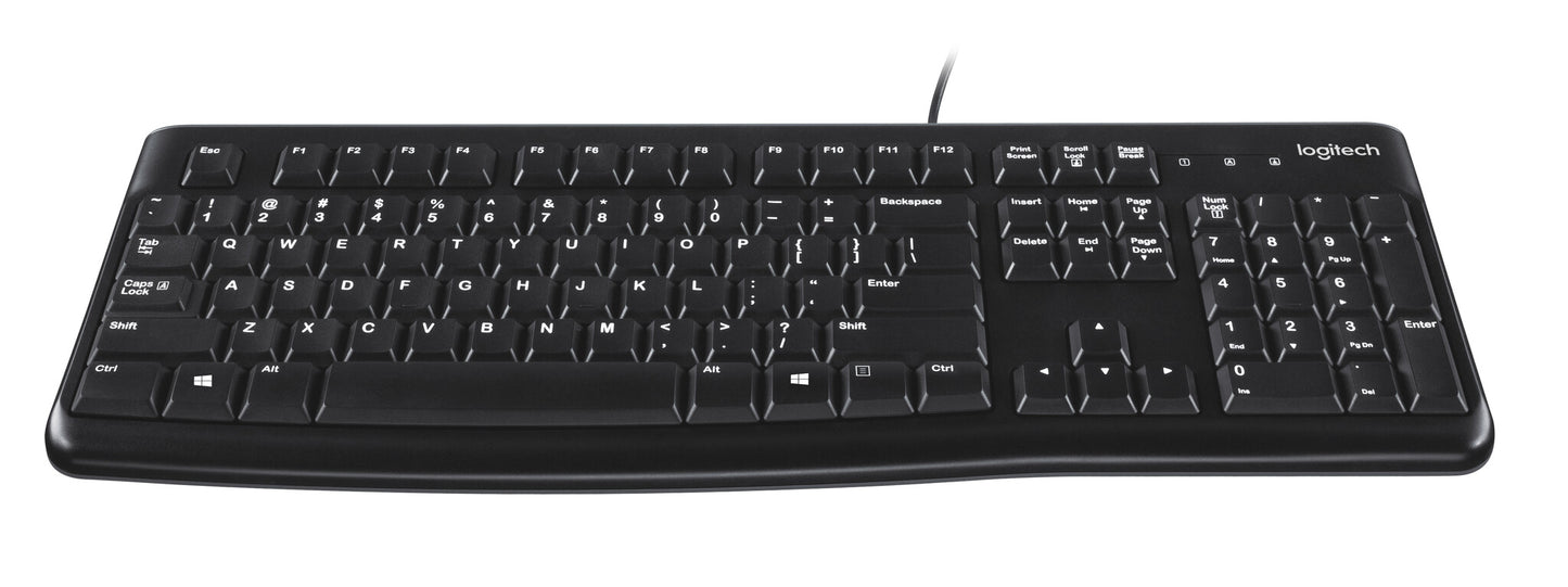 Logitech Keyboard K120 for Business tangentbord Kontor USB QWERTY Amerikanskt internationellt Svart