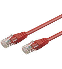 Goobay 0.25m 2xRJ-45 Cable nätverkskablar Röd 0,25 m Cat6