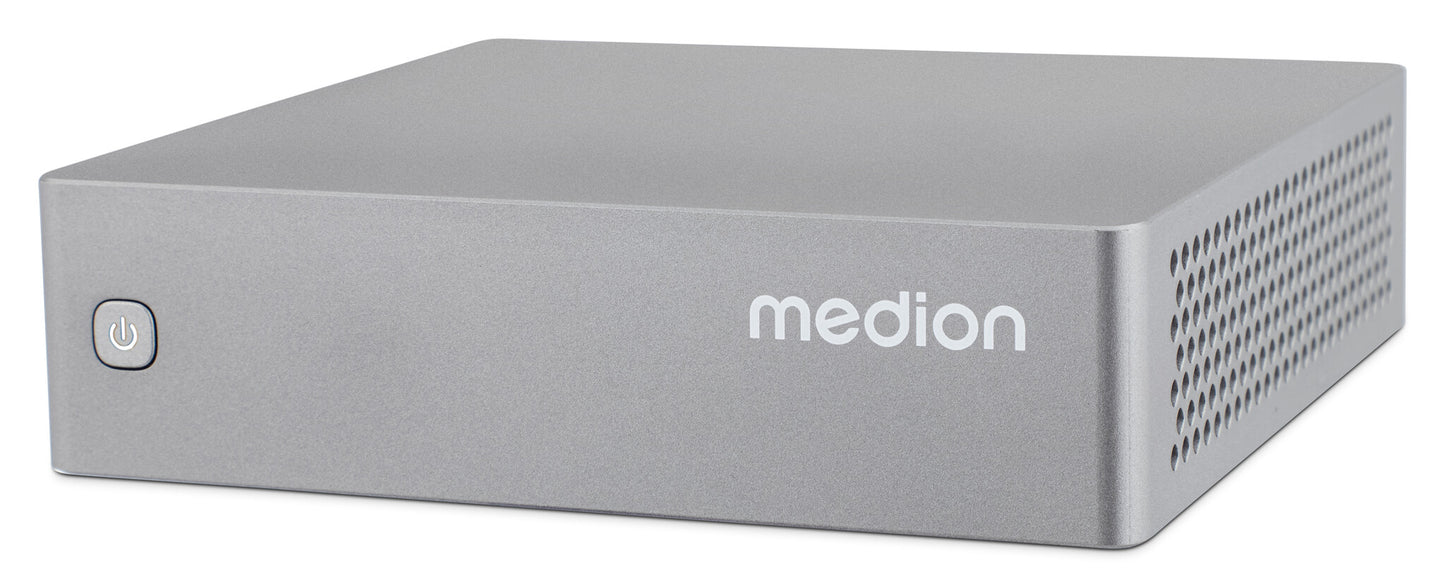 MEDION S06 MD35300 Intel® Core™ i5 i5-1335U 16 GB DDR4-SDRAM 512 GB SSD Mini PC Mini-PC Silver