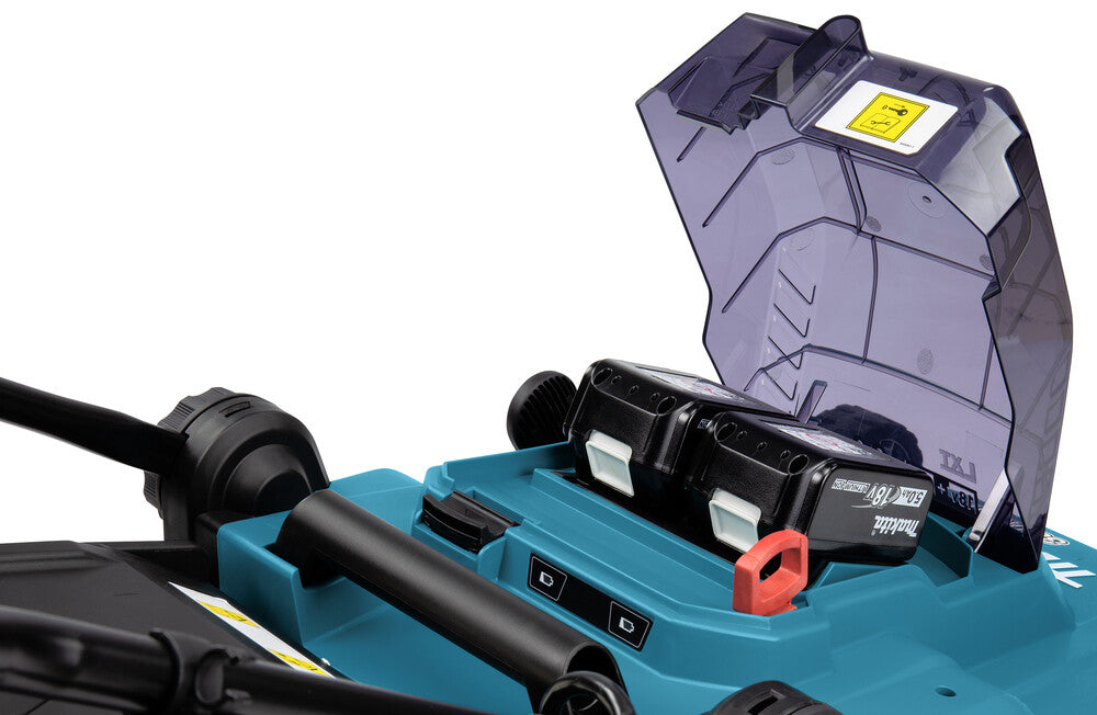 Makita DLM382PM2 gräsklippare Batteri Svart, Blå