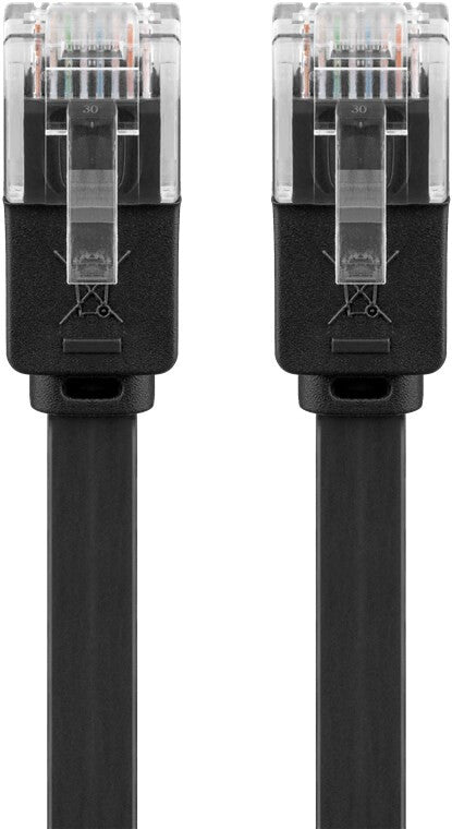 Goobay 95381 nätverkskablar Svart 10 m Cat6 U/UTP (UTP)