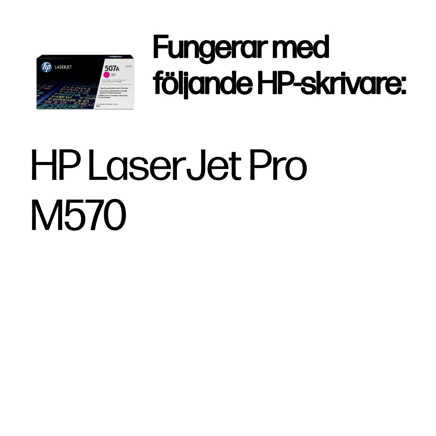 HP 507A magenta LaserJet-tonerkassett, original