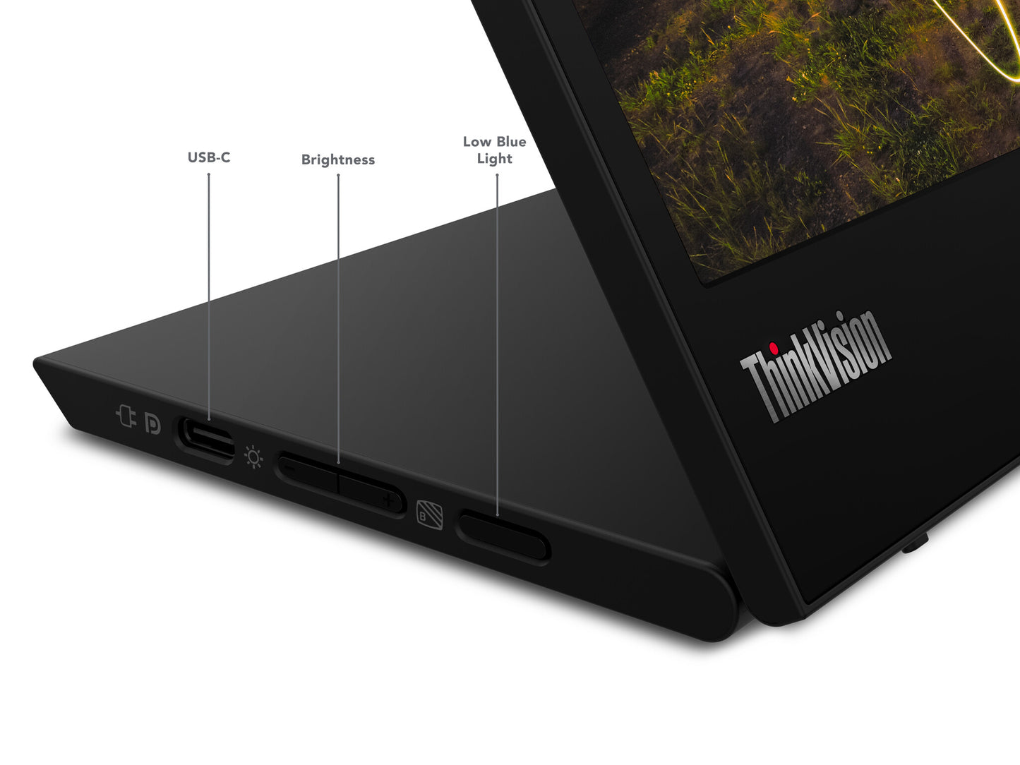 Lenovo ThinkVision M15 LED display 39,6 cm (15.6") 1920 x 1080 pixlar Full HD Svart