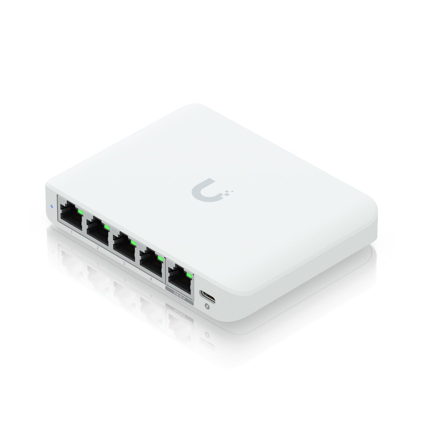 Ubiquiti UniFi Flex Mini 2.5G hanterad 2.5G Ethernet (100/1000/2500) Strömförsörjning via Ethernet (PoE) stöd Skrivbord Vit