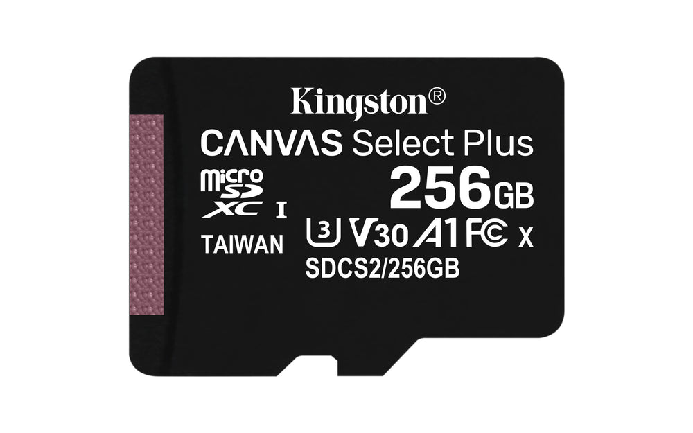 Kingston Technology Canvas Select Plus 256 GB MicroSDXC UHS-I Klass 10