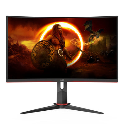 AOC CQ27G2S/BK platta pc-skärmar 68,6 cm (27") 2560 x 1440 pixlar Quad HD Svart, Röd