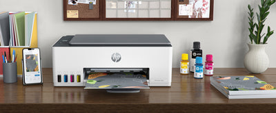 HP Smart Tank 580 All-in-One Printer, Home and home office, Print, copy, scan, Wireless; High-volume printer tank; Print from phone or tablet; Scan to PDF