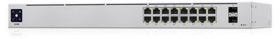 Ubiquiti UniFi 16-Port PoE hanterad L2/L3 Gigabit Ethernet (10/100/1000) Strömförsörjning via Ethernet (PoE) stöd 1U Silver