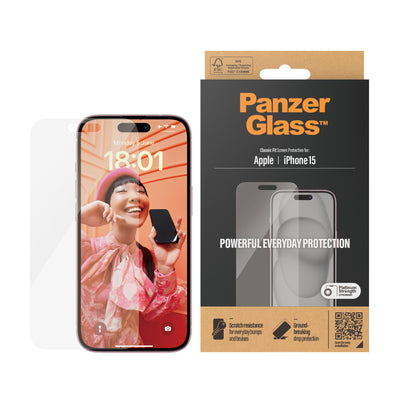 PanzerGlass Classic Fit Genomskinligt skärmskydd Apple 1 styck