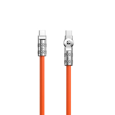 DUDAO L24CC 120W USB-C - USB-C Cable USB-kablar 1 m USB C Orange