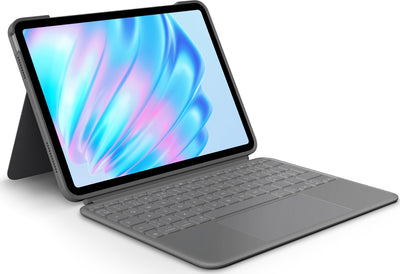 Logitech Combo Touch QWERTY Dansk, Finsk, Norsk, Svensk Smart Connector Grå