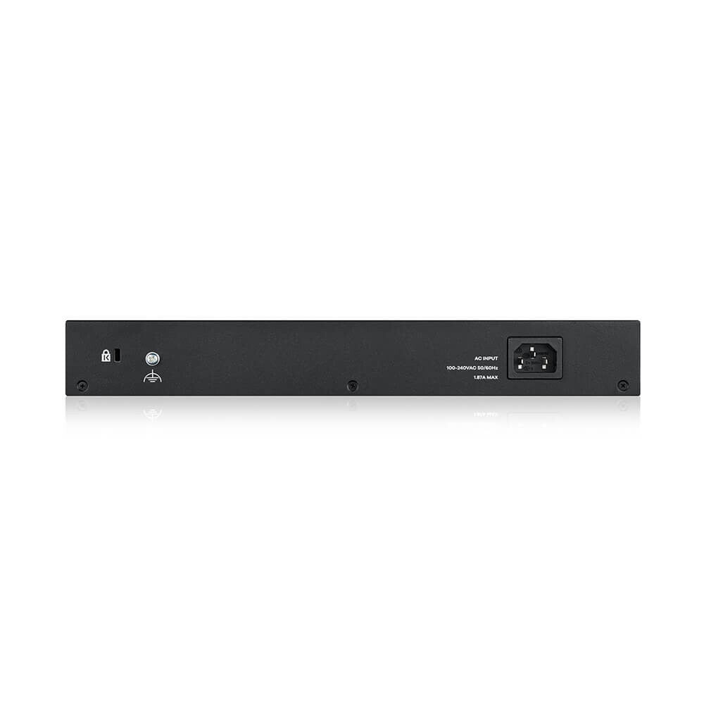 Zyxel GS1900-24EP hanterad L2 Gigabit Ethernet (10/100/1000) Strömförsörjning via Ethernet (PoE) stöd Svart