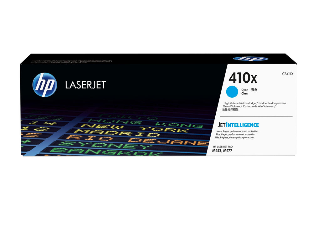 HP 410X cyan original LaserJet-tonerkassett med hög kapacitet