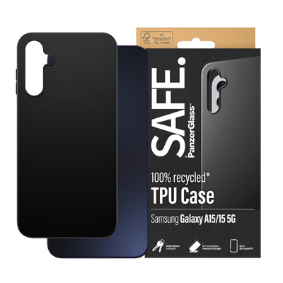 PanzerGlass SAFE. by Case Samsung New A14 A14 5G Black mobiltelefonfodral Omslag Transparent