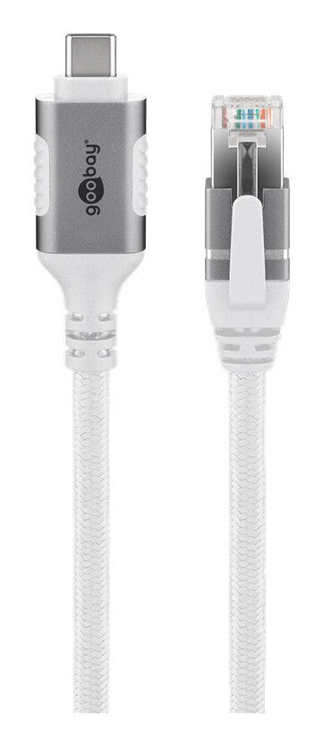 Goobay 74180 nätverkskablar Vit 10 m Cat6 F/UTP (FTP)