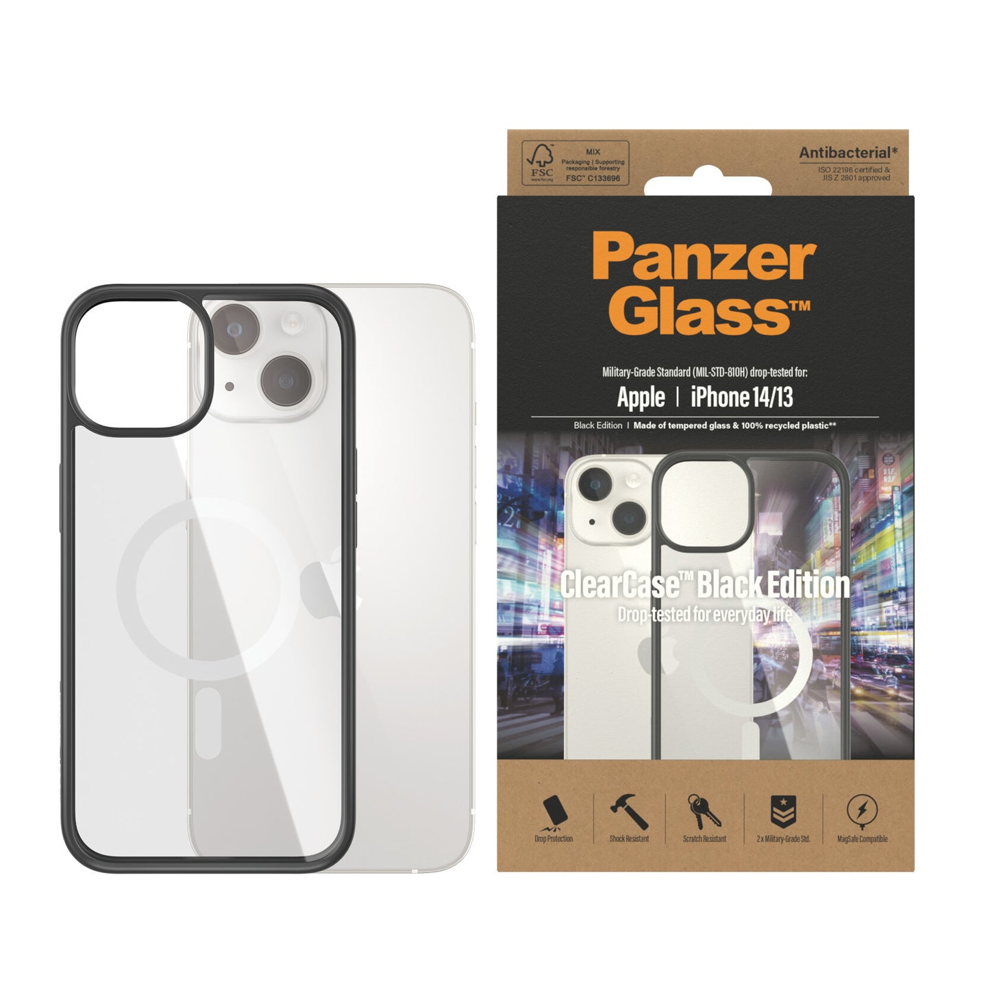 PanzerGlass ClearCase Apple iPhone 2022 mobiltelefonfodral Omslag Transparent