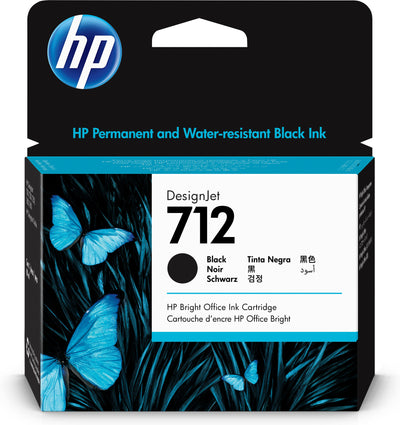 HP 712 80 ml svart DesignJet-bläckpatron