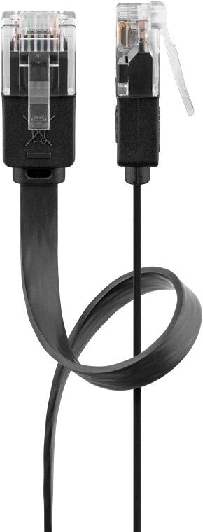 Goobay 95379 nätverkskablar Svart 0,5 m Cat6 U/UTP (UTP)