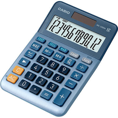 Casio MS-120EM miniräknare Skrivbord Display Blå
