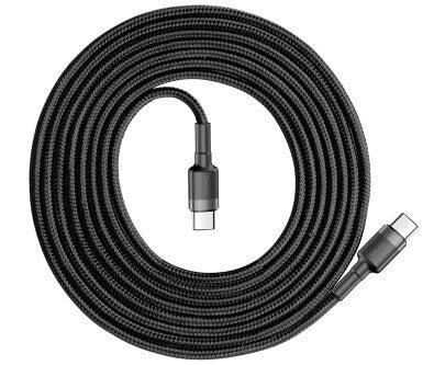 Baseus CATKLF-HG1 USB-kablar 2 m USB C Svart