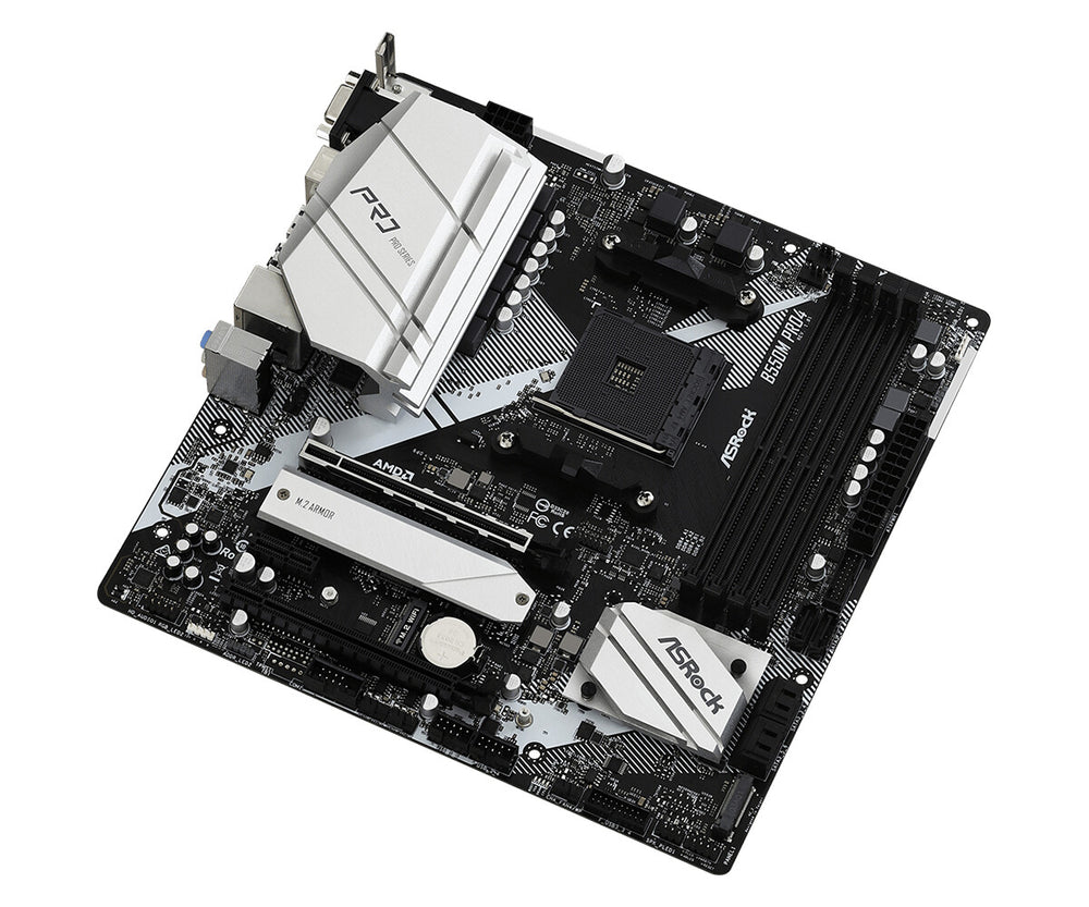 Asrock B550M Pro4 AMD B550 Uttag AM4 micro ATX