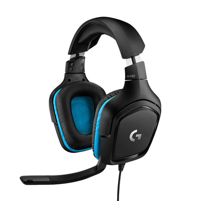 Logitech G G432 Headset Kabel Huvudband Spela Svart, Blå