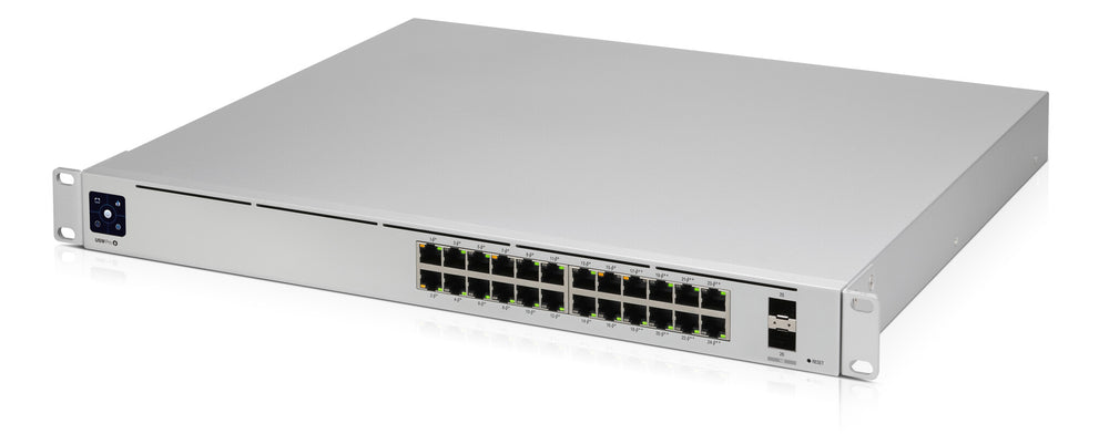 Ubiquiti UniFi Pro 24-Port PoE hanterad L2/L3 Gigabit Ethernet (10/100/1000) Strömförsörjning via Ethernet (PoE) stöd 1U Silver