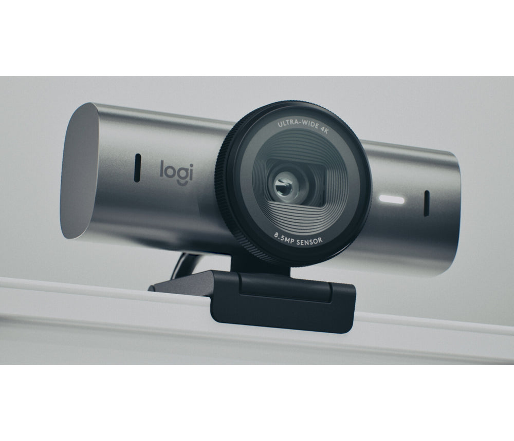 Logitech 960-001530 webbkameror 8,5 MP 4096 x 2160 pixlar USB 3.2 Gen 1 (3.1 Gen 1) Gjuten aluminium, Svart
