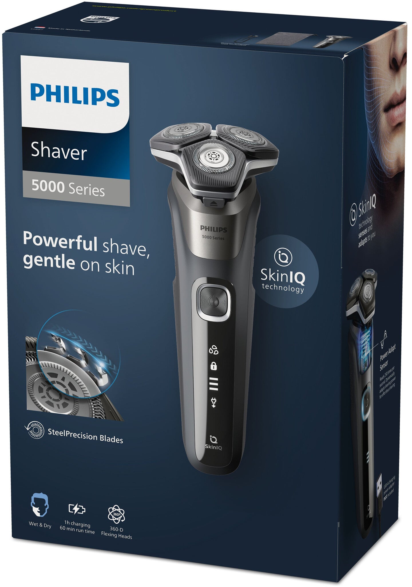 Philips SHAVER Series 5000 S5887/10 Elektrisk rakapparat för våt- och torrakning