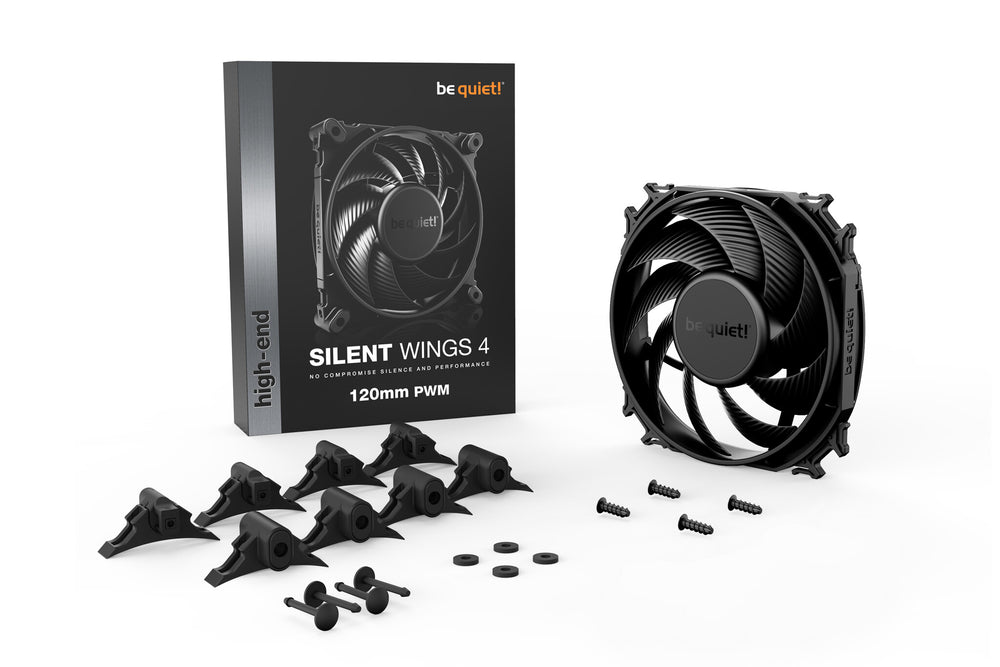 be quiet! SILENT WINGS 4 | 120mm PWM Datorväska Fan 12 cm Svart 1 styck