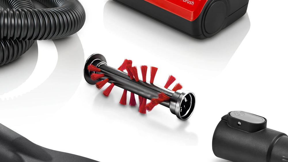 Bosch BCS711PET upprättstående dammsugare och elektrisk sopborste Skaftdammsugare Batteri Torr Utan påse 0,3 l Svart, Röd 3 Ah