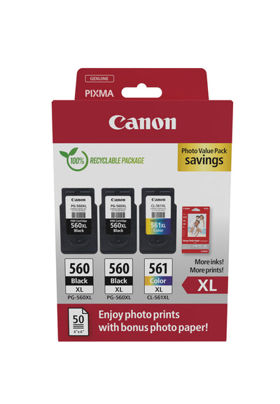 Canon 3712C012 bläckpatroner 3 styck Original Hög (XL) avkastning Svart, Cyan, Magenta, Gul